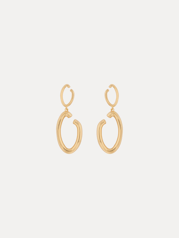 oscar de la renta O Drop Earrings