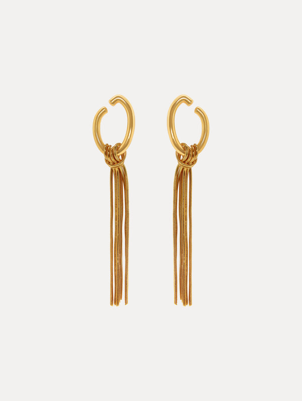 oscar de la renta O Knot Earrings
