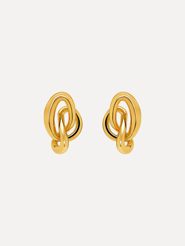 oscar de la renta O Knot Earrings