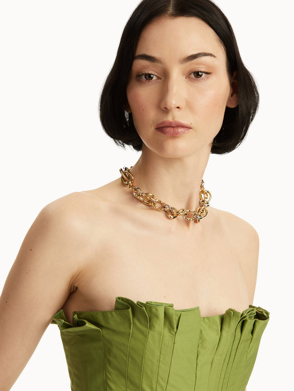 Oscar De La Renta O Knot Necklace