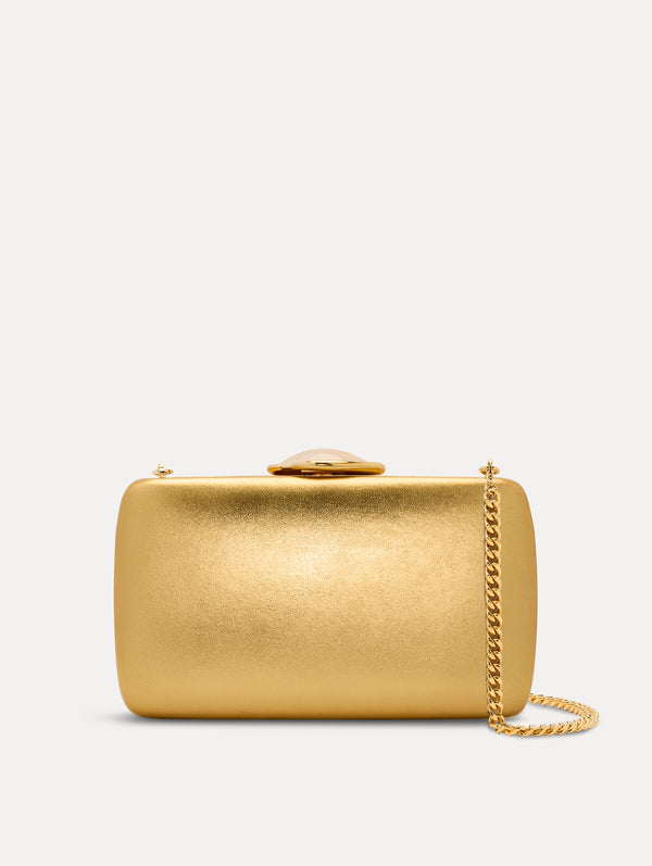 oscar de la renta O Metallic Minaudière