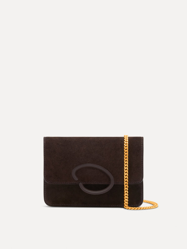 oscar de la renta O Pochette in Suede