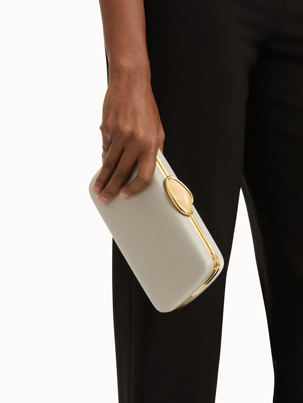 Oscar De La Renta O Satin Minaudière