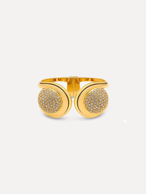 oscar de la renta Pavé Domed Cuff Bracelet