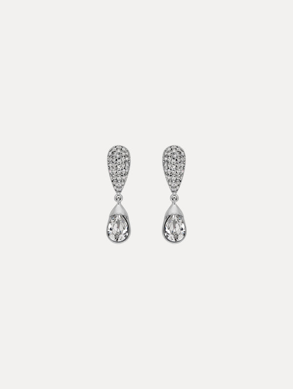 oscar de la renta Pavé Drop Earrings