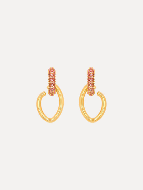 oscar de la renta Pavé O Drop Earrings