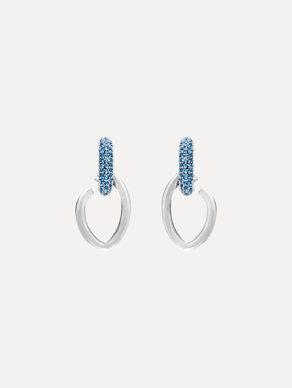 oscar de la renta Pavé O Drop Earrings