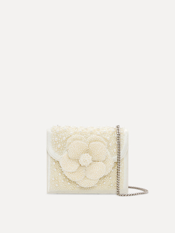oscar de la renta Pearl Embroidered Mini TRO Bag