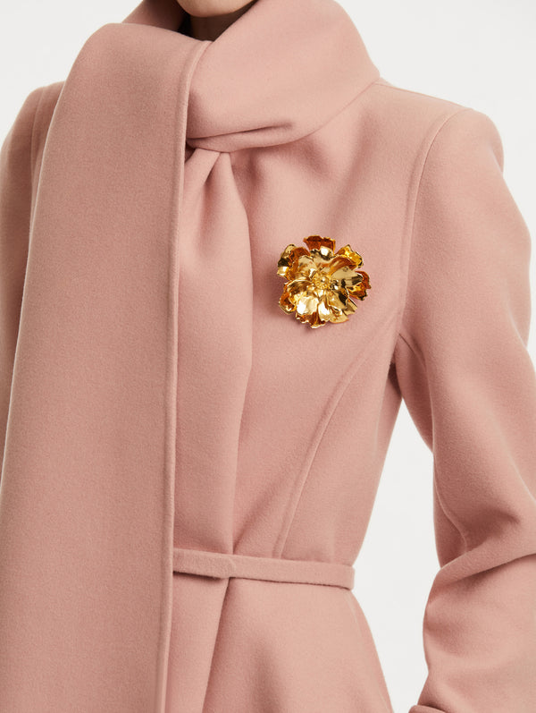 Oscar De La Renta Peony Brooch