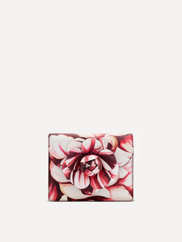 Oscar De La Renta Peony Printed Mini TRO Bag