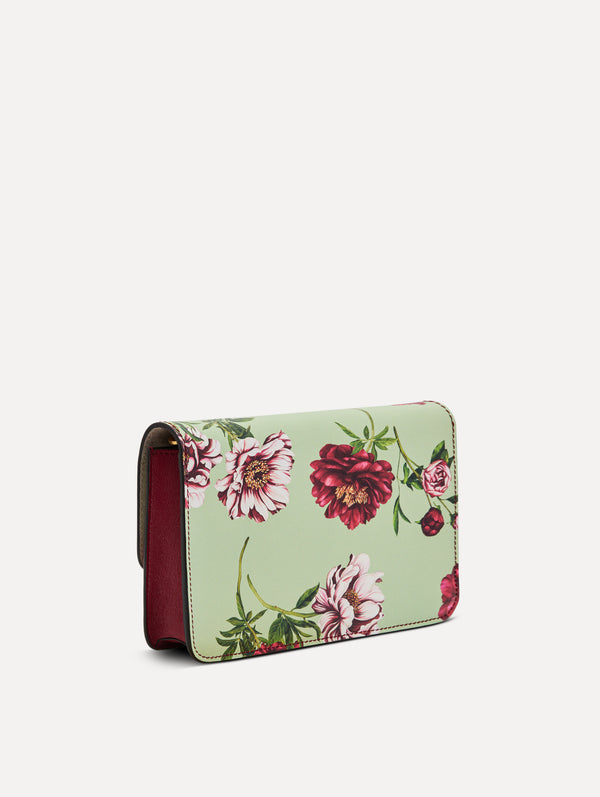 Oscar De La Renta Peony Printed O Pochette