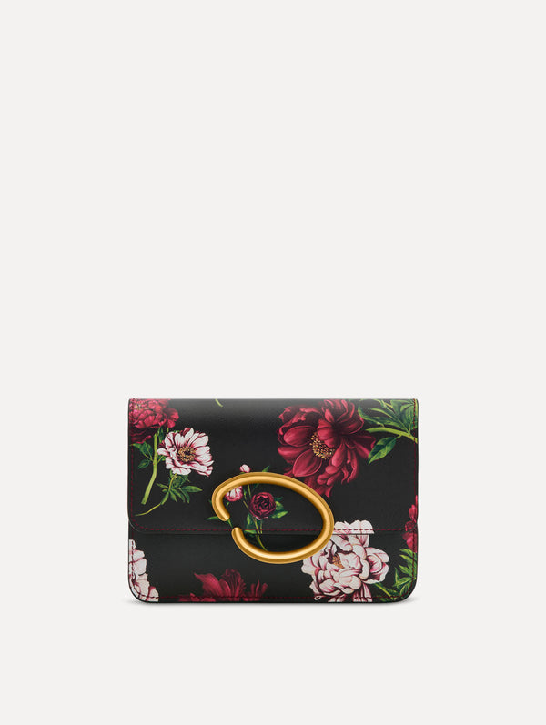 Oscar De La Renta Peony Printed O Pochette