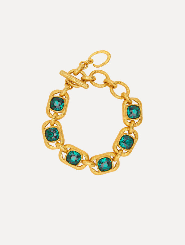 oscar de la renta Rectangle Crystal Bracelet