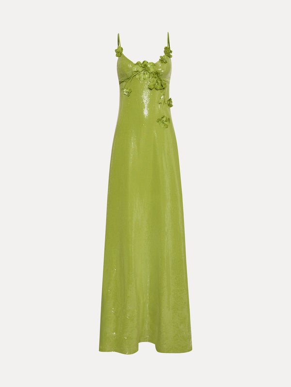 oscar de la renta Sequin Jersey Gown