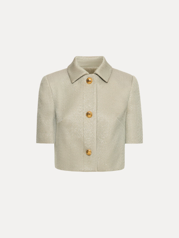 oscar de la renta Sequin Tweed Jacket