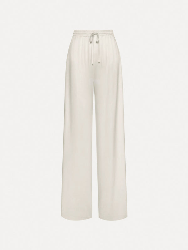 oscar de la renta Silk Georgette Drawstring Pant