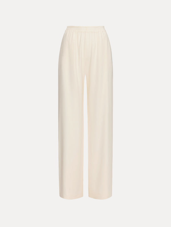 oscar de la renta Silk Georgette Wide Leg Pant