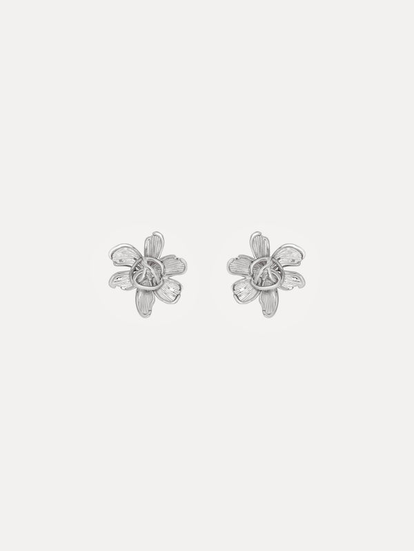 oscar de la renta Small O Flower Earrings