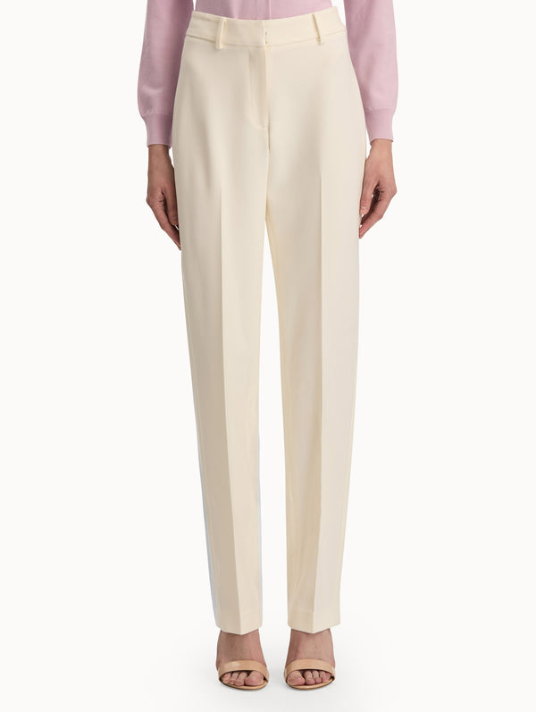 Oscar De La Renta Straight-Leg Wool Pants