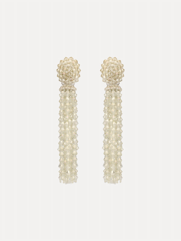 oscar de la renta Tassel Clip-On Earrings