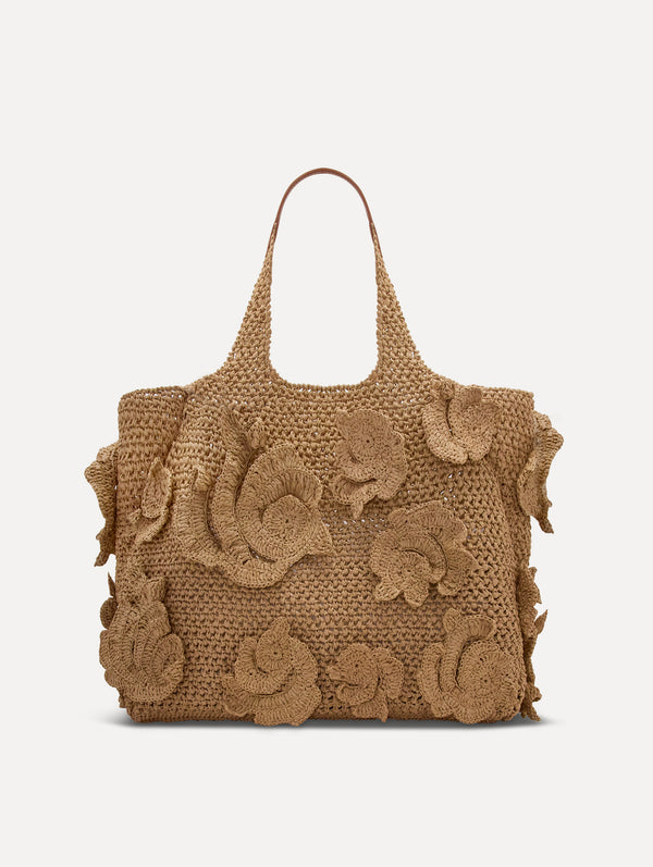 Oscar De La Renta The Topaz In Crochet Raffia