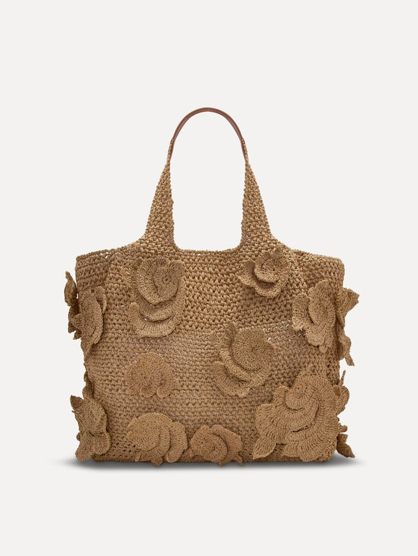 Oscar De La Renta The Topaz In Crochet Raffia