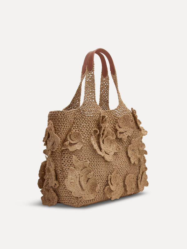 oscar de la renta The Topaz in Crochet Raffia