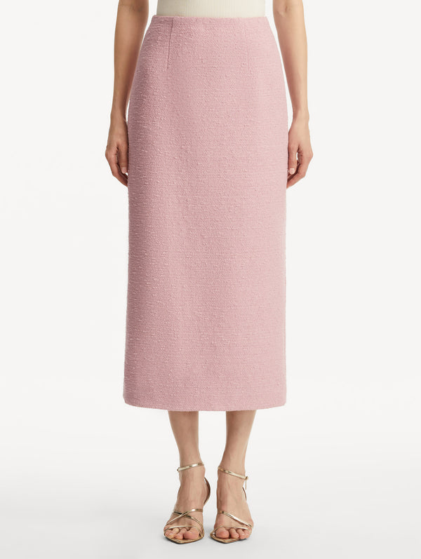 Oscar De La Renta Tweed Pencil Skirt