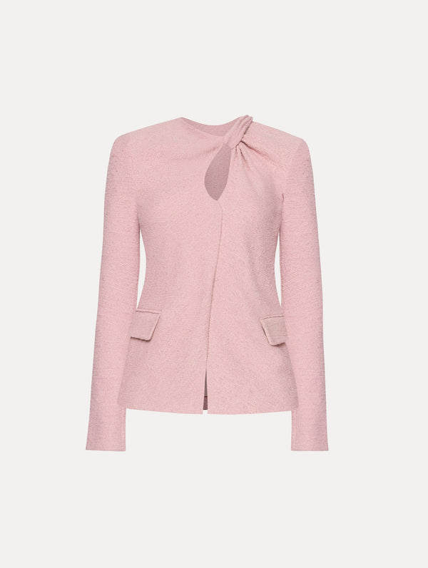 oscar de la renta Twist-Detailed Tweed Jacket