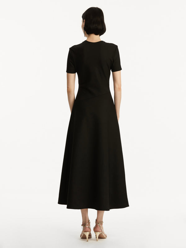 Oscar De La Renta Twist-Detailed Wool Dress