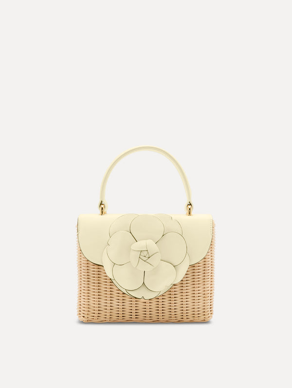 Oscar De La Renta Wicker Mini TRO Bag