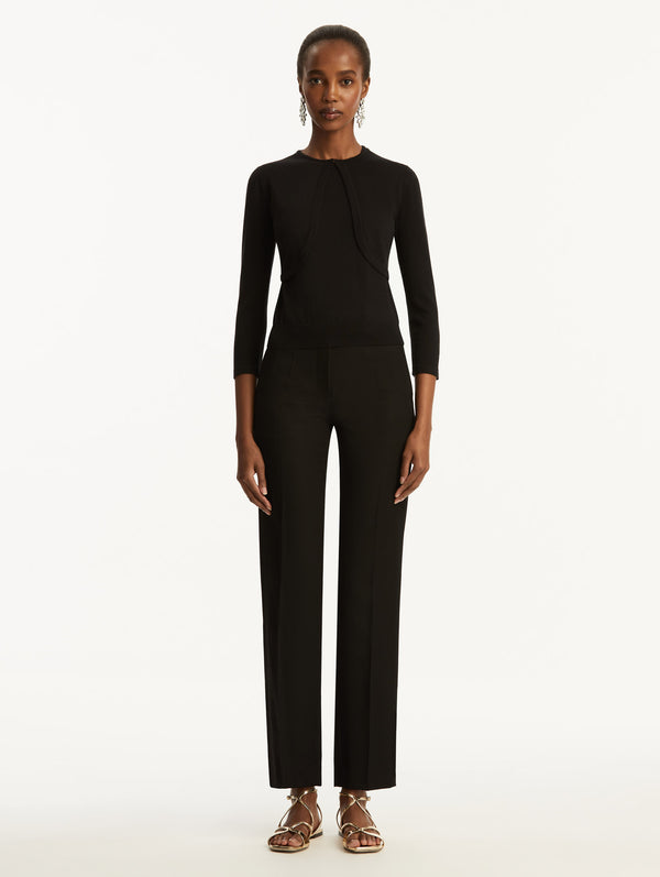 Oscar De La Renta Wool-Blend Bolero