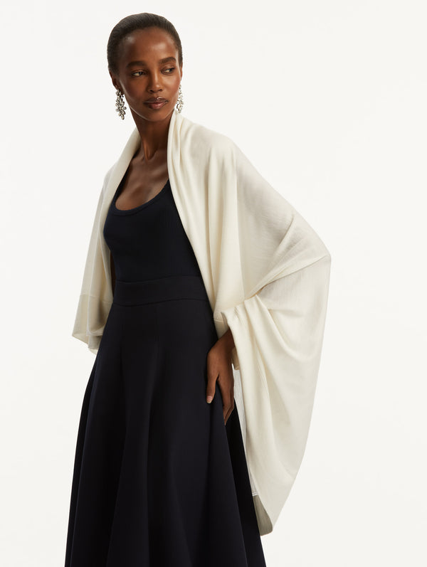 Oscar De La Renta Wool-Blend Shawl