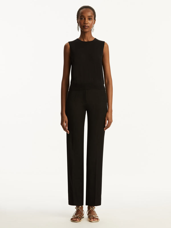 Oscar De La Renta Wool-Blend Tank