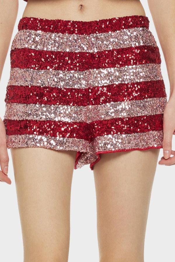 Oséree Candy Paillettes Shorts