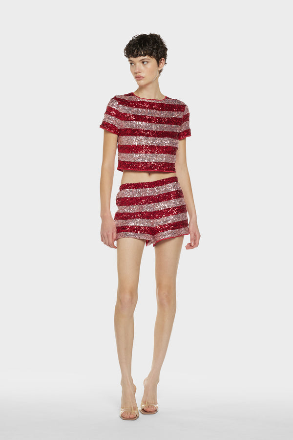 Oséree Candy Paillettes Shorts