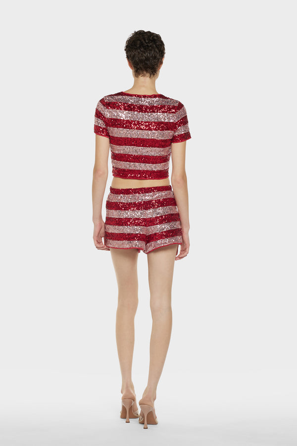 Oséree Candy Paillettes Shorts