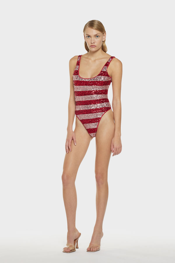 Oséree Candy Paillettes Sporty Maillot