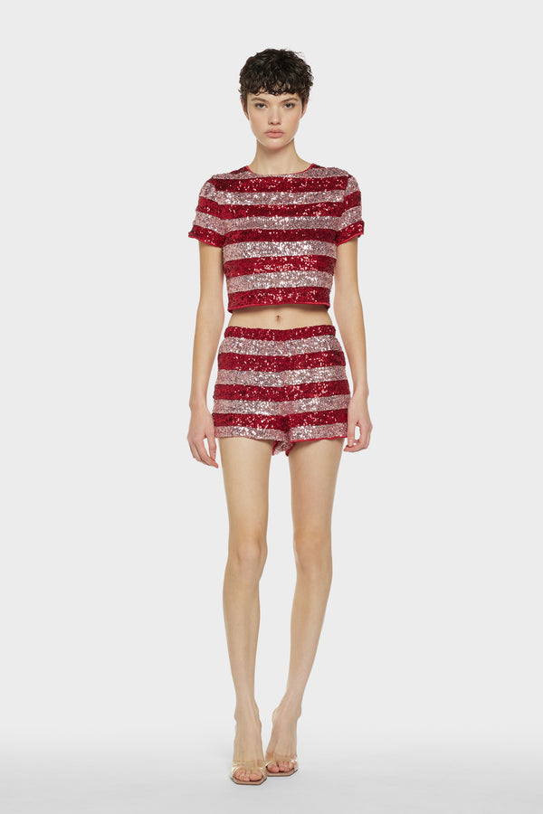 Oséree Candy Paillettes Top