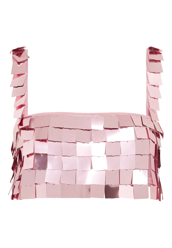 oséree Disco Sequins Top