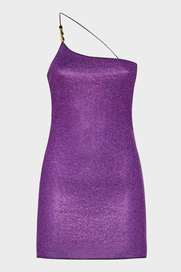 oséree Glazed Lumière One Shoulder Dress