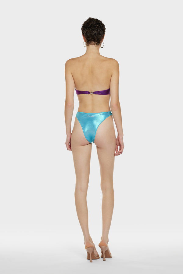 Oséree Laminated Bandeau Two Piece