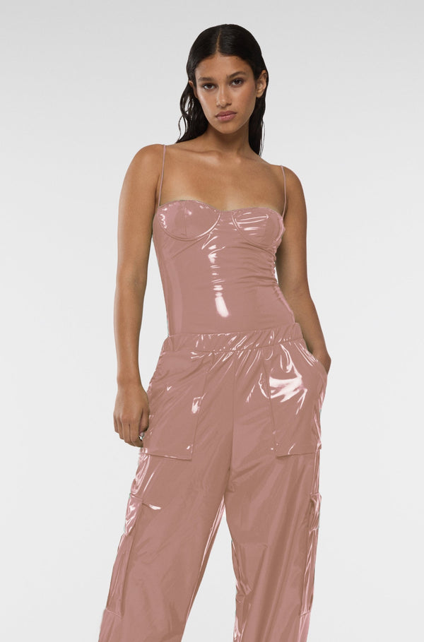 Oséree Latex Cargo Pants