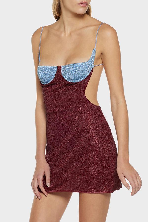 Oséree Lumière Bicolor Balconette Dress