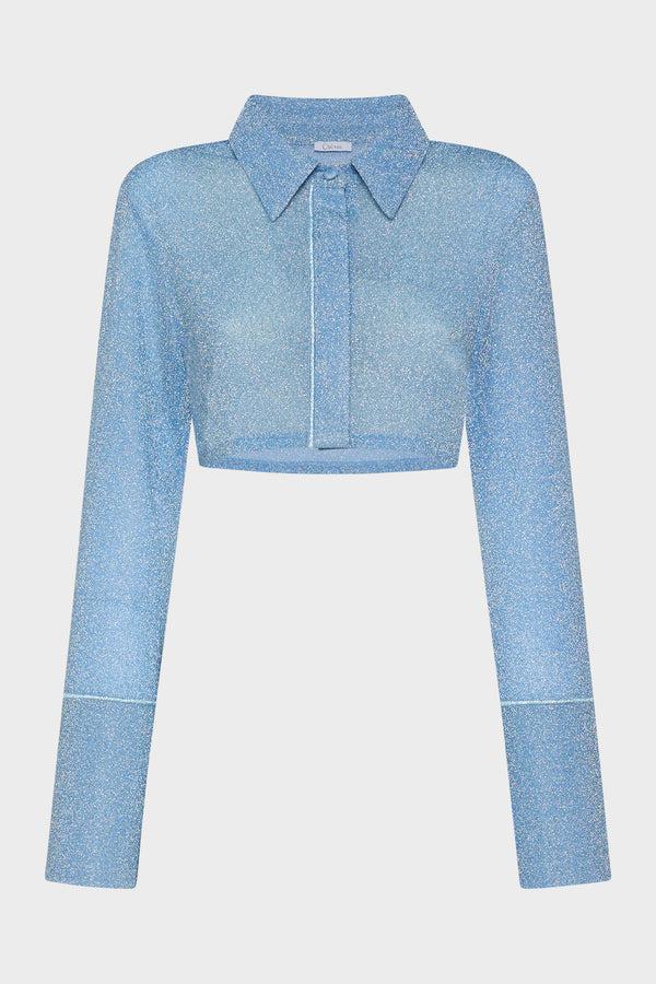 Oséree Lumière Cropped Shirt