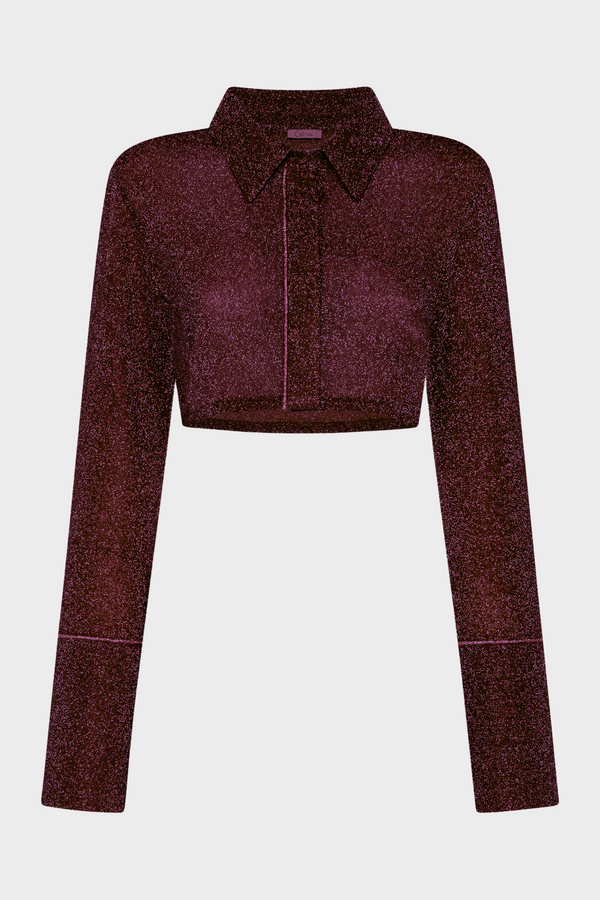 oséree Lumière Cropped Shirt