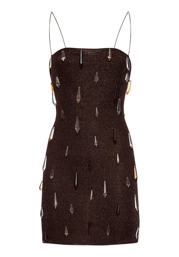oséree Lumière Crystal Mini Dress