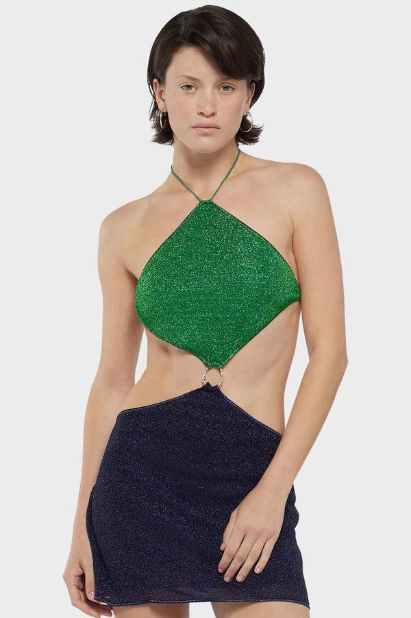 Oséree Lumière O Gem Bicolor Diamond Dress