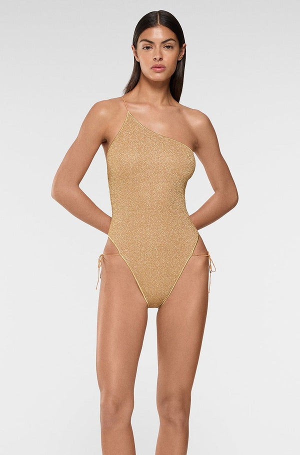 Oséree Lumière One Shoulder Lace Maillot