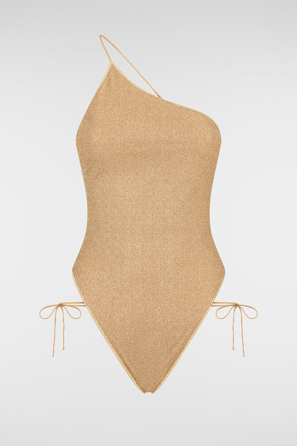 oséree Lumière One Shoulder Lace Maillot